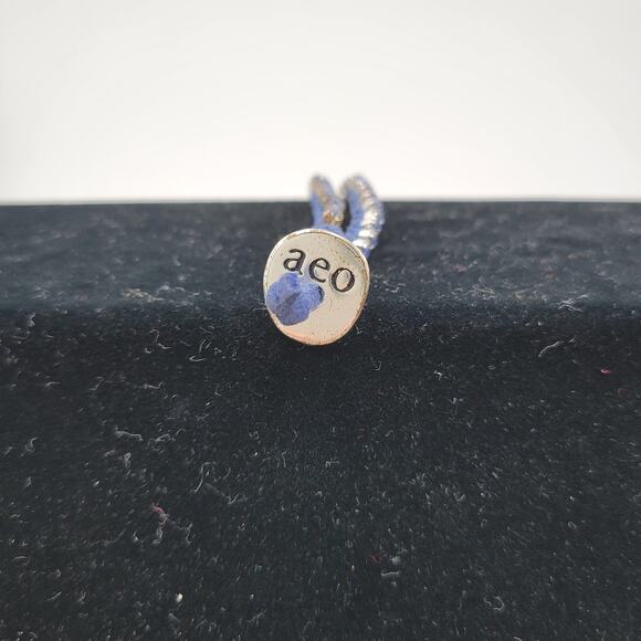 American Eagle Outfitters Women's Bracelet 7" Blue Single Rope Cord Rhinestone - Picture 5 of 7